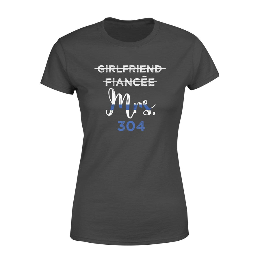 Just Married Police Officer Personalized Women T-Shirt