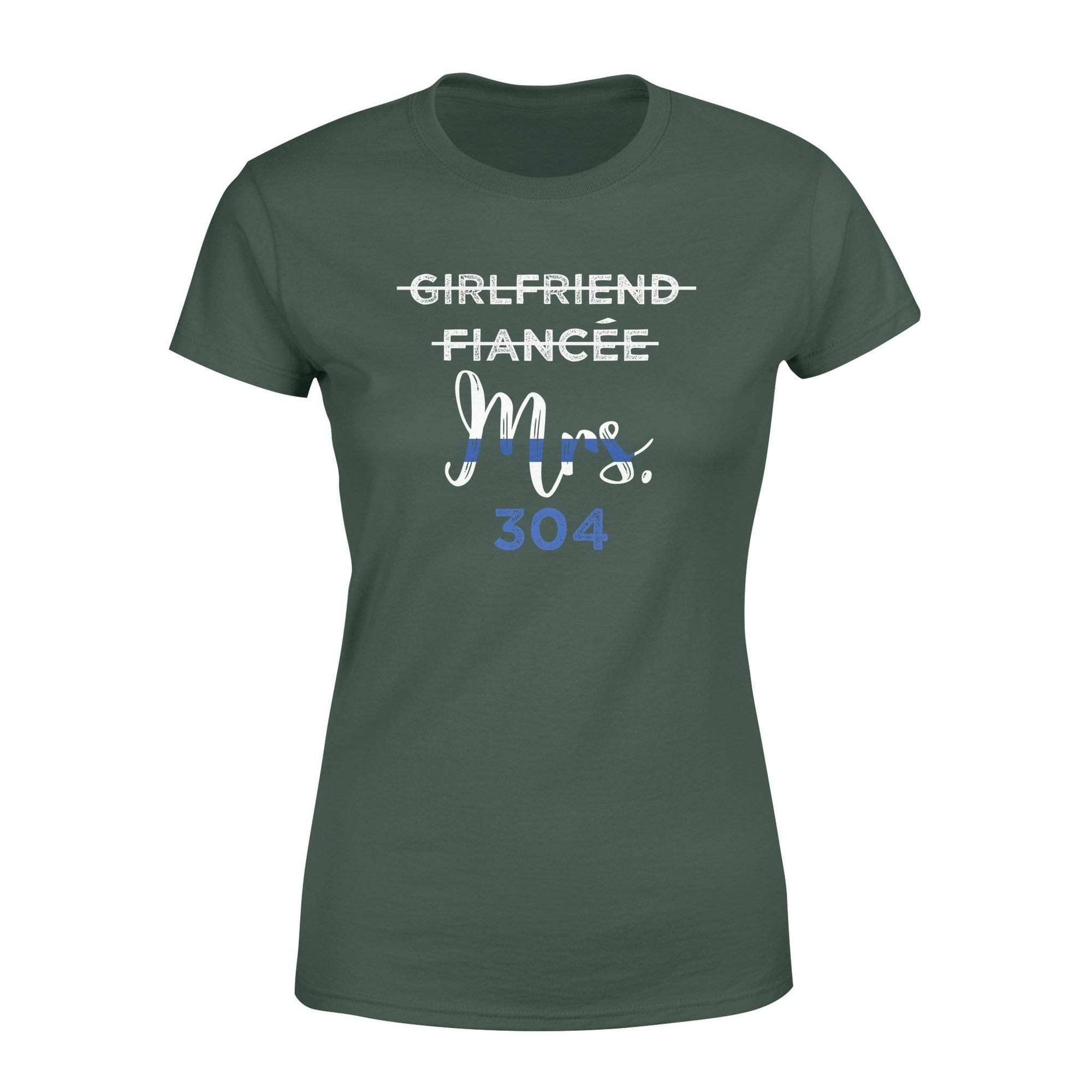 Just Married Police Officer Personalized Women T-Shirt