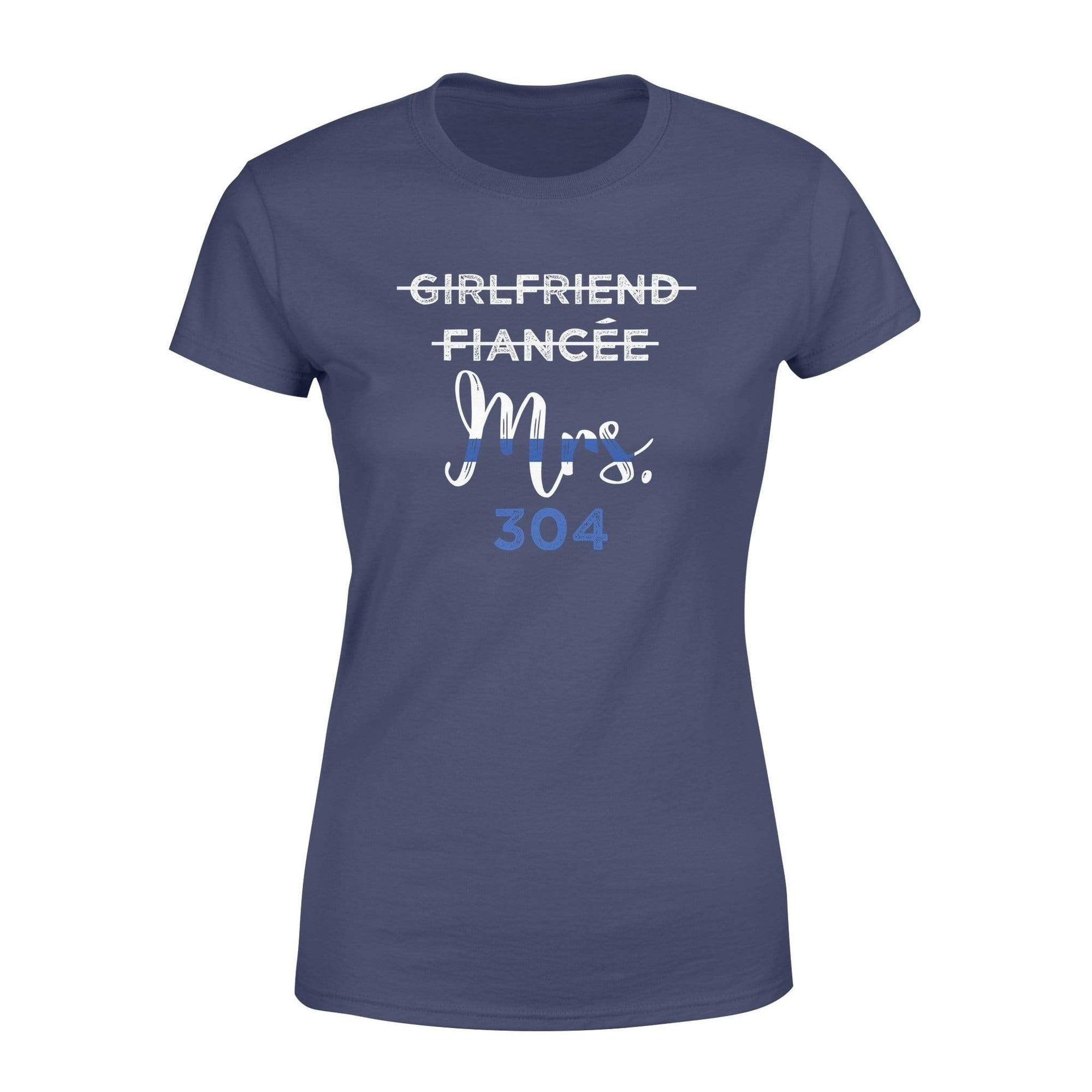 Just Married Police Officer Personalized Women T-Shirt