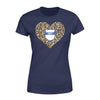 Apparel XS / Navy Personalized Shirt - TBL - Leopard Heart Police Badge - Standard Women's T-shirt - DSAPP