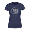 Apparel XS / Navy Personalized Shirt - TBL - Leopard Stethoscope Heart - Standard Women's T-shirt - DSAPP