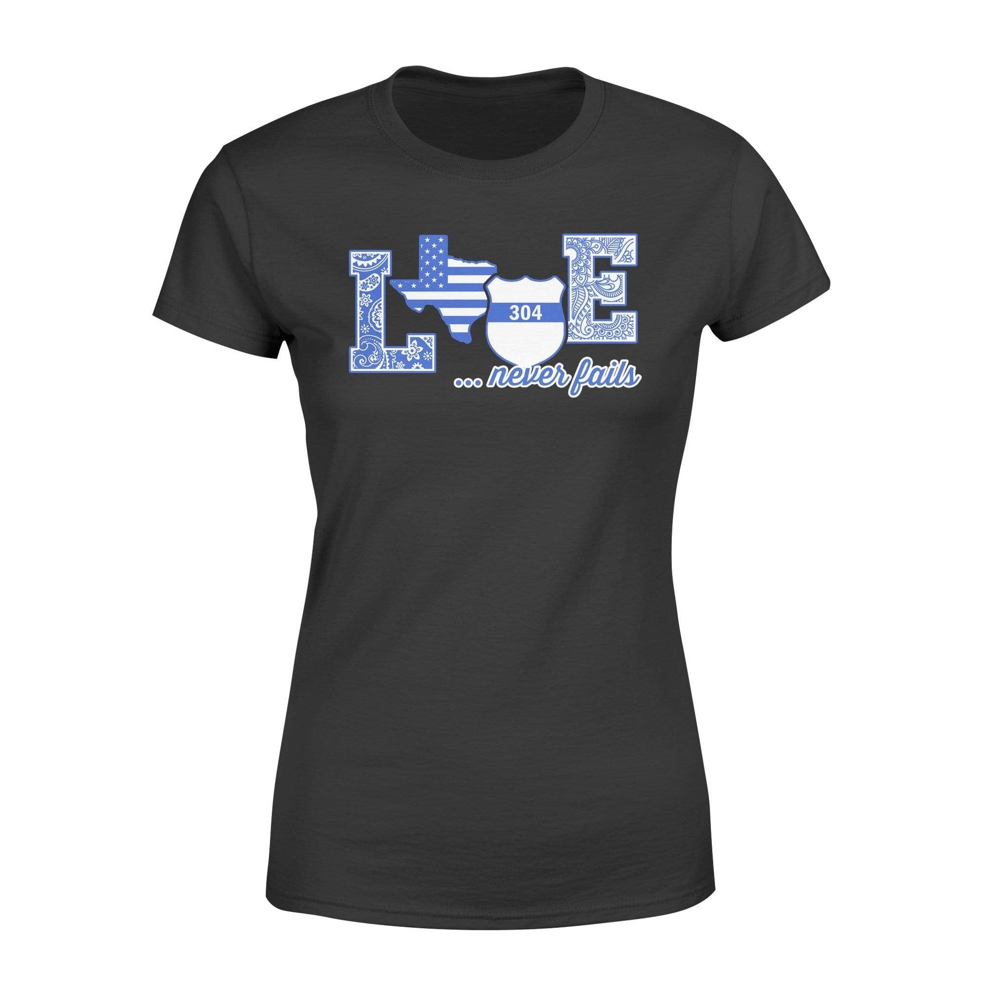 Apparel XS / Black Personalized Shirt - TBL - Love Never Fails - Standard Women's T-shirt - DSAPP