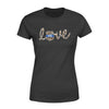 Apparel XS / Black Personalized Shirt - TBL - Love Police Badge Leopard - Standard Women’s T-shirt - DSAPP