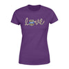 Apparel XS / Purple Personalized Shirt - TBL - Love Police Badge Leopard - Standard Women’s T-shirt - DSAPP