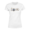 Apparel XS / White Personalized Shirt - TBL - Love Police Badge Leopard - Standard Women’s T-shirt - DSAPP