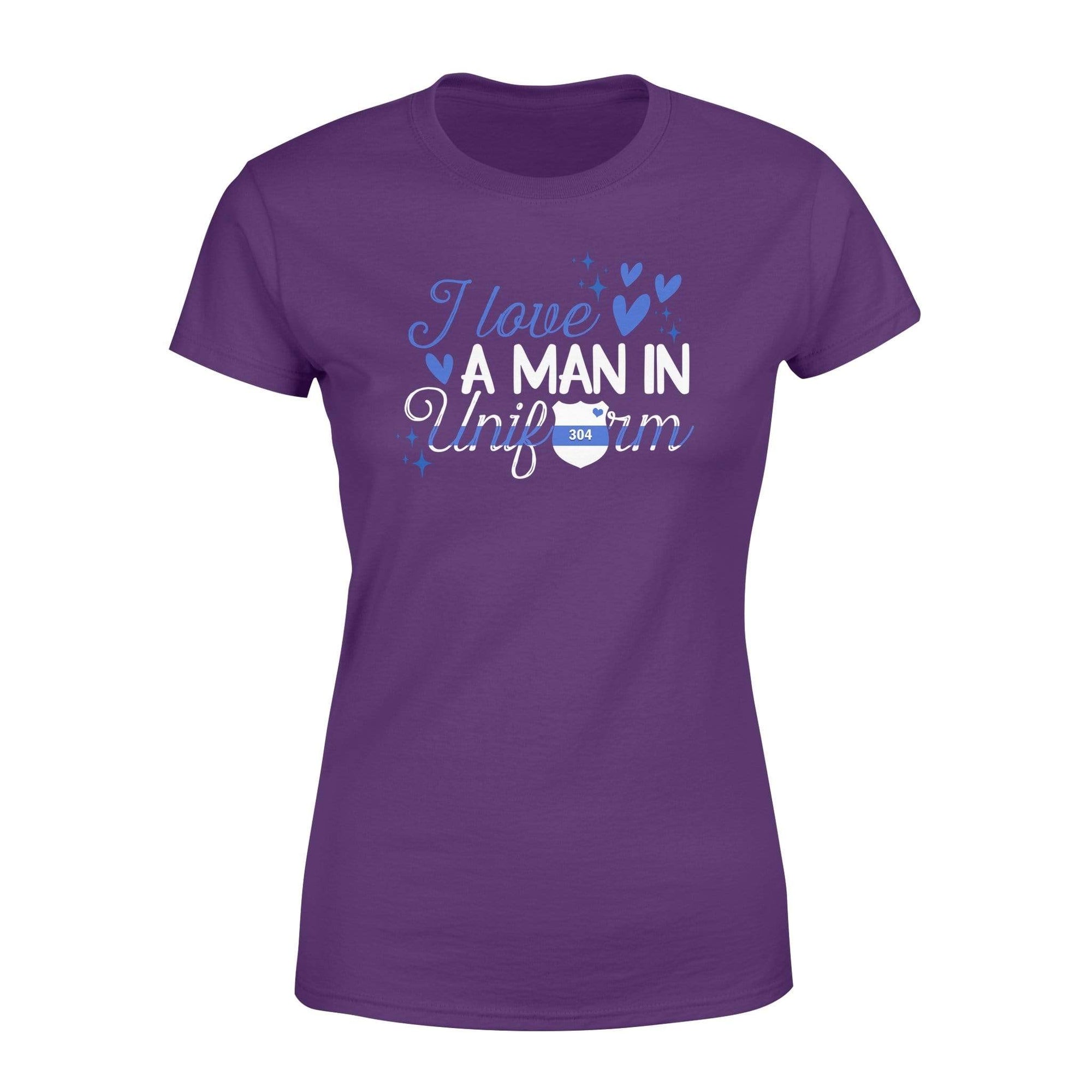 Apparel XS / Purple Personalized Shirt - TBL - Man In Uniform Shirt - Standard Women's T-shirt - DSAPP