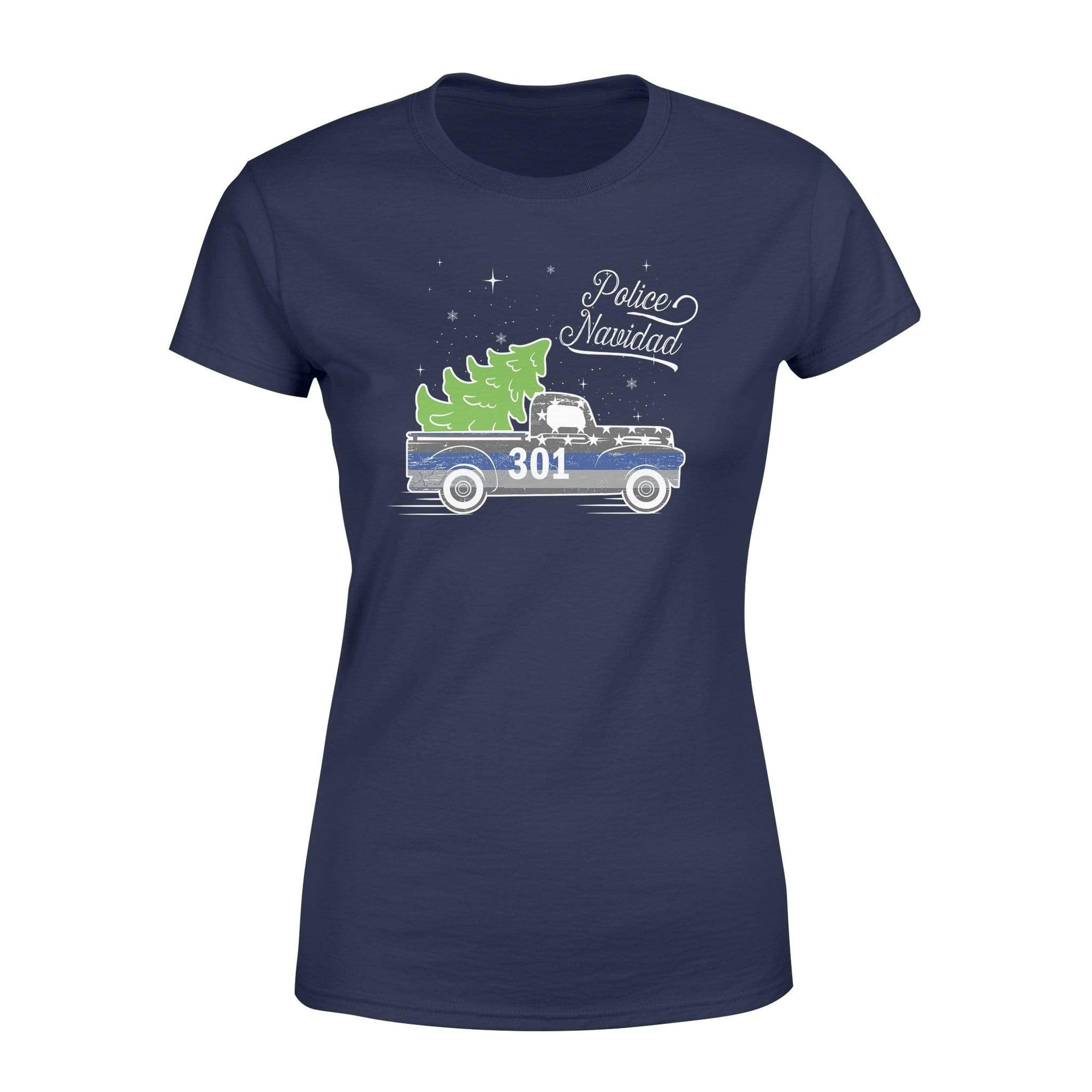 Apparel XS / Navy Personalized Shirt - TBL - Merry Christmas Truck Shirt - Standard Women's T-shirt - DSAPP