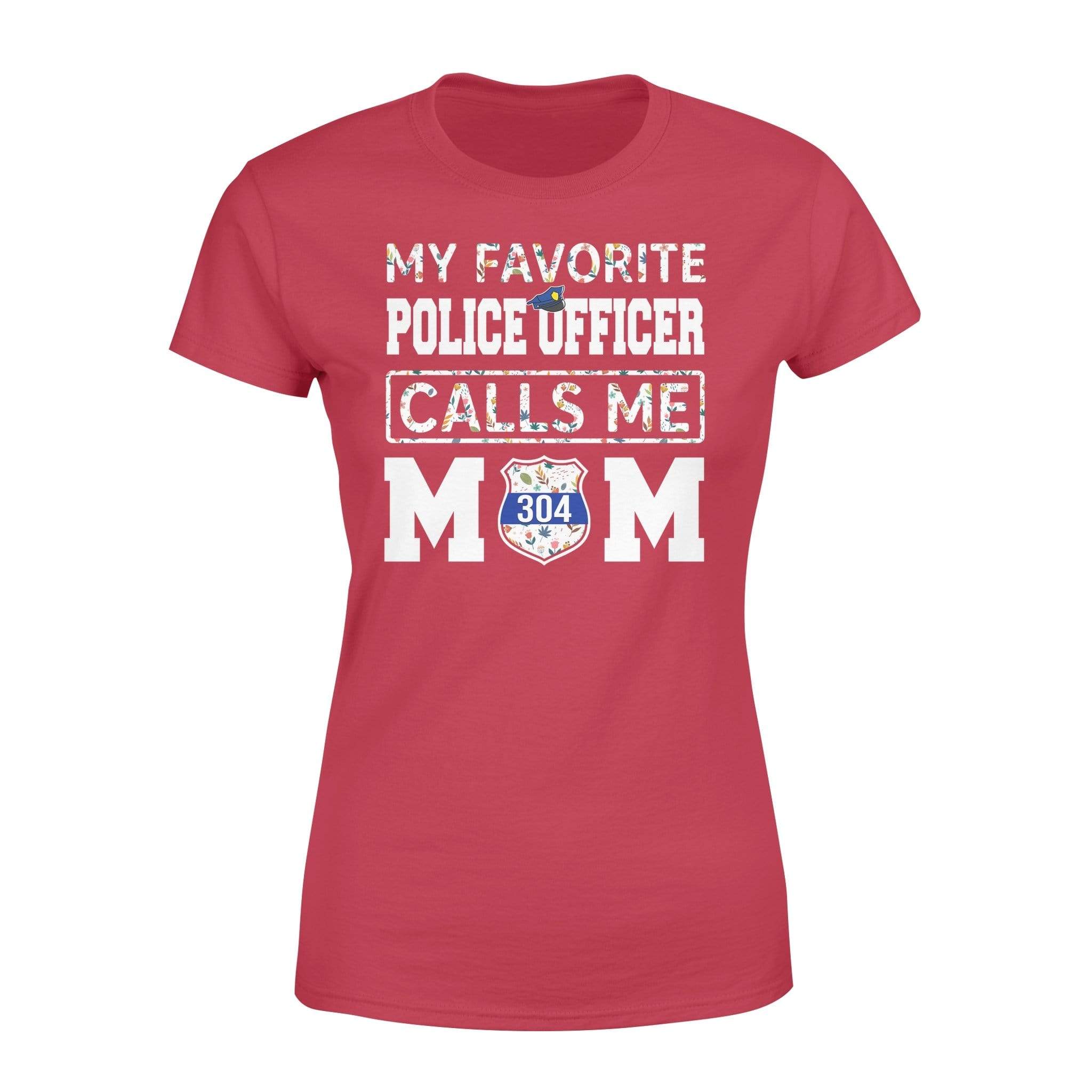 My Favorite Calls Me Mom Floral Personalized Women T-Shirt
