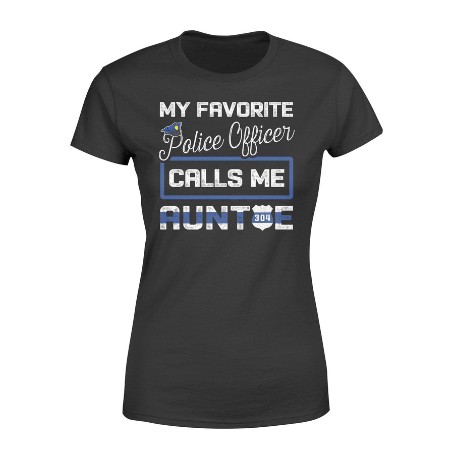 Apparel XS / Black Personalized Shirt - TBL - My Favorite Police Officer - Auntie - Standard Women’s T-shirt - DSAPP