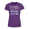 Apparel XS / Purple Personalized Shirt - TBL - My Favorite Police Officer - Auntie - Standard Women’s T-shirt - DSAPP