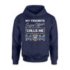 Apparel S / Navy Personalized Shirt - TBL - My Favorite Police Officer Calls Me Mom - Leopard Pattern - Standard Hoodie - DSAPP