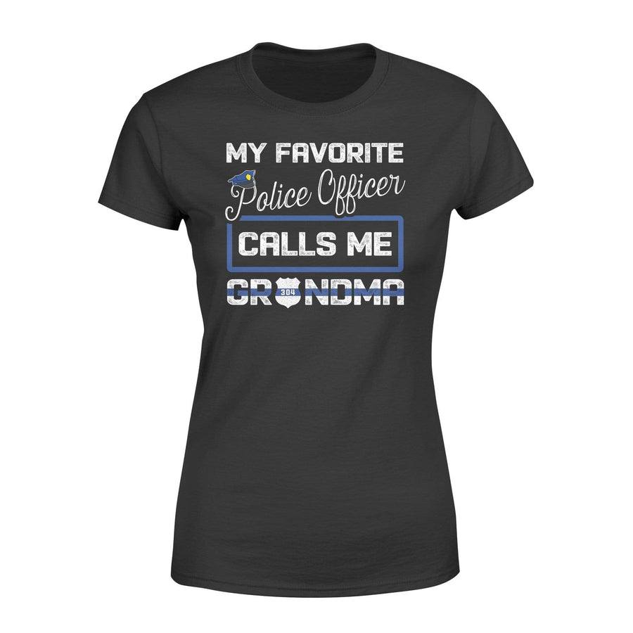 Apparel XS / Black Personalized Shirt - TBL - My Favorite Police Officer - Grandma - Standard Women’s T-shirt - DSAPP