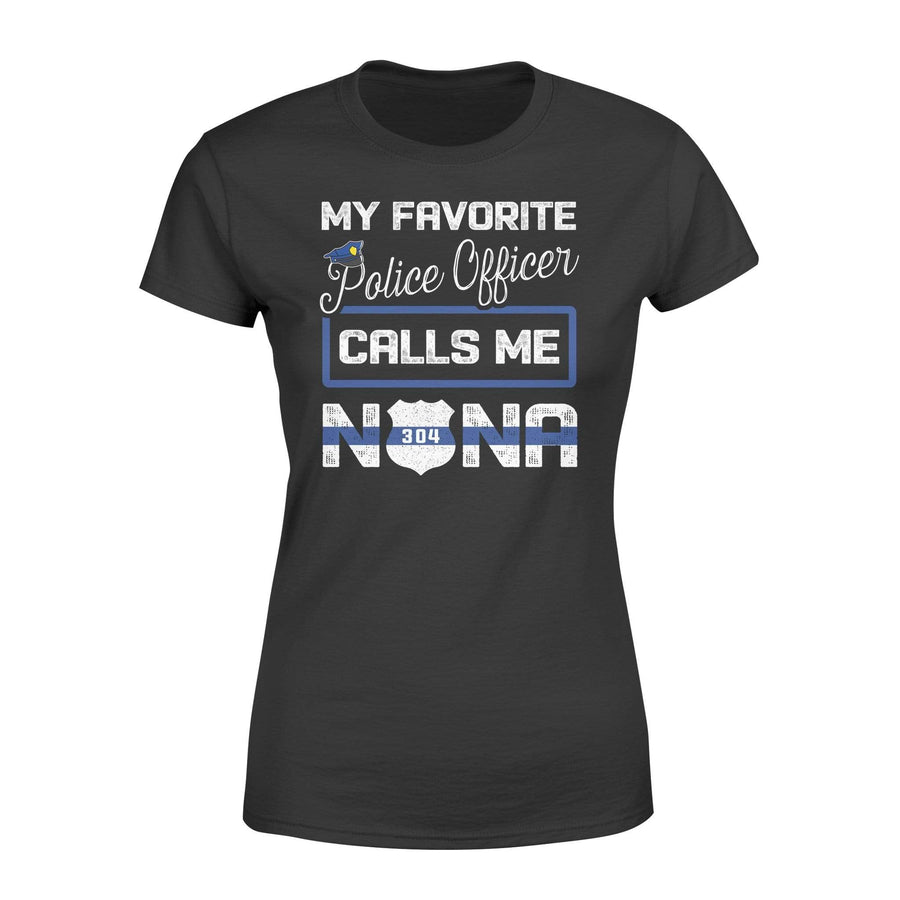 Apparel XS / Black Personalized Shirt - TBL - My Favorite Police Officer - Nana - Standard Women’s T-shirt - DSAPP
