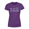 Apparel XS / Purple Personalized Shirt - TBL - My Son Has Your Back - Galaxy Flag Heart - Standard Women's T-shirt - DSAPP