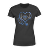 Apparel XS / Black Personalized Shirt - TBL - Police x Nurse - Heart Stethoscope - Standard Women’s T-shirt - DSAPP