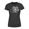 Apparel XS / Black Personalized Shirt - TBL - Police x Nurse - Leopard Stethoscope - Standard Women's T-shirt - DSAPP