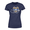 Apparel XS / Navy Personalized Shirt - TBL - Police x Nurse - Leopard Stethoscope - Standard Women's T-shirt - DSAPP