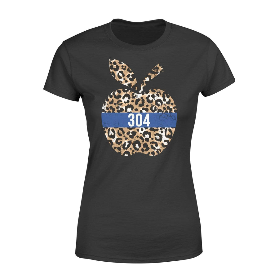 Apparel XS / Black Personalized Shirt - TBL - Police x Teacher - Leopard Apple - Standard Women's T-shirt - DSAPP