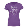 Rockin Police Mom Life Personalized Women T-Shirt