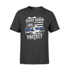 Apparel S / Black Personalized Shirt - TBL - Serve Honor Protect Badge - Standard T-shirt - DSAPP