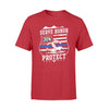 Apparel S / Red Personalized Shirt - TBL - Serve Honor Protect Badge - Standard T-shirt - DSAPP