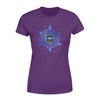 Snow Flake Police Badge Personalized Women T-Shirt