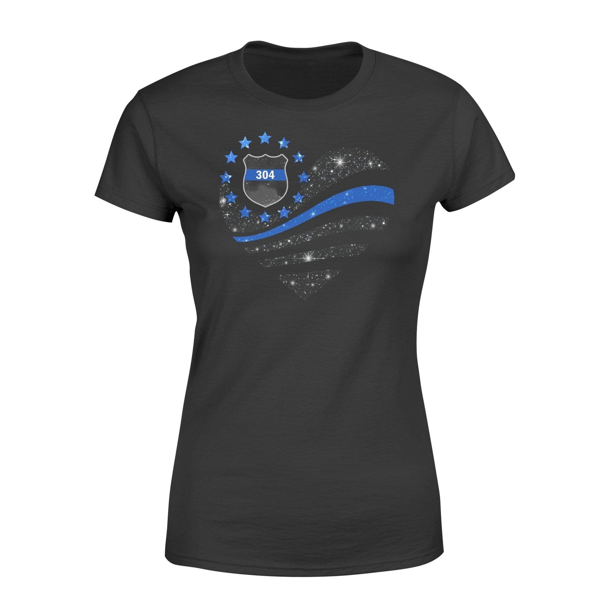 Apparel XS / Black Personalized Shirt - TBL - Sparkling Galaxy Heart -Standard Women's T-shirt - DSAPP