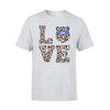 Apparel S / Grey Personalized Shirt - TBL - Stacked Love Leopard Police - Standard T-shirt