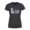 Apparel XS / Black Personalized Shirt - TBL - Stand Tall Blue Heartbeat Shirt - Standard Women's T-shirt - DSAPP