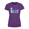 Apparel XS / Purple Personalized Shirt - TBL - Stand Tall Blue Heartbeat Shirt - Standard Women's T-shirt - DSAPP