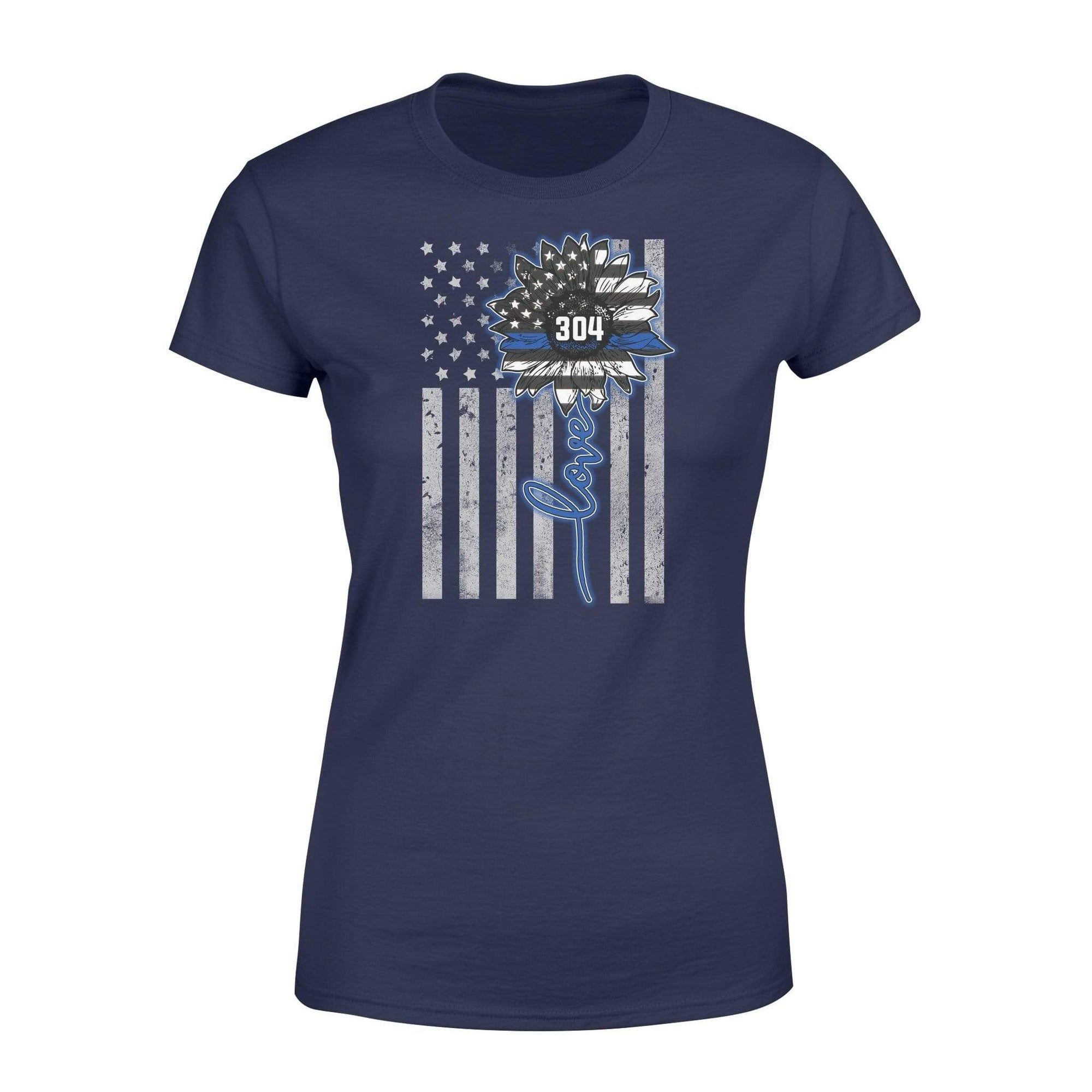Apparel XS / Navy Personalized Shirt - TBL - Sunflower Flag Love - Standard Women’s T-shirt - DSAPP