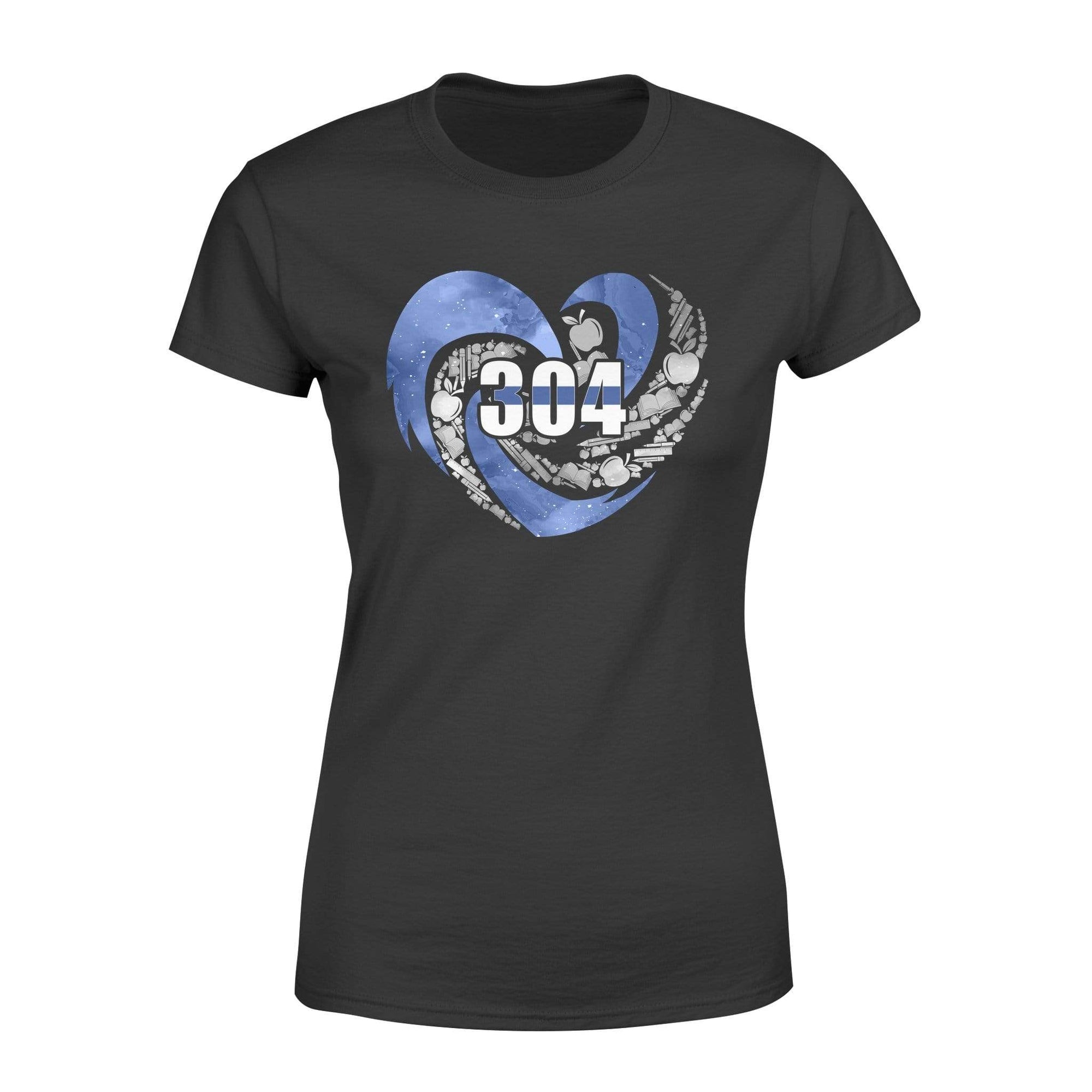 Apparel XS / Black Personalized Shirt - TBL - Teacher Hurricane Heart  - Standard Women's T-shirt - DSAPP