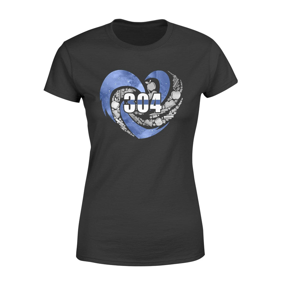 Apparel XS / Black Personalized Shirt - TBL - Teacher Hurricane Heart  - Standard Women's T-shirt - DSAPP