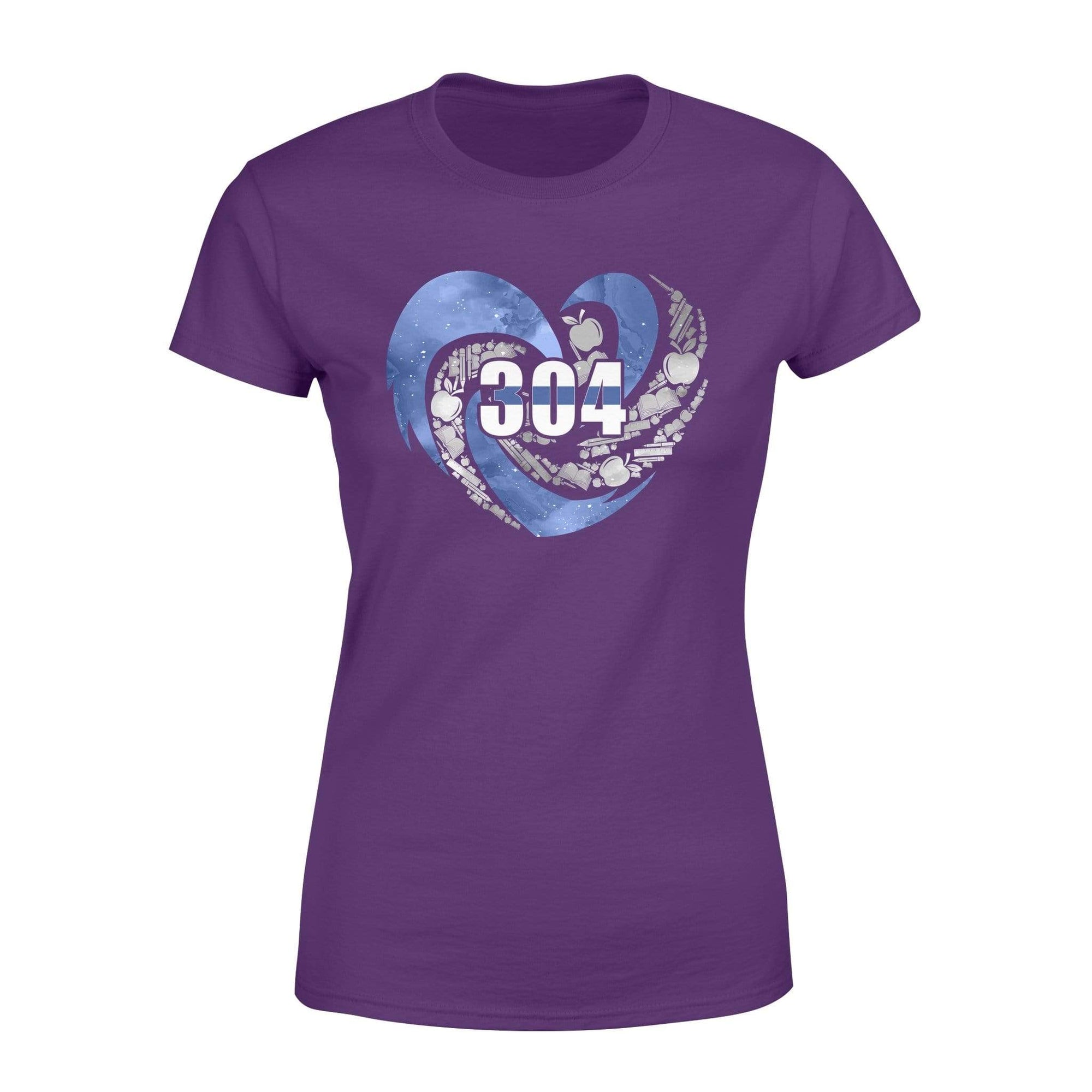 Apparel XS / Purple Personalized Shirt - TBL - Teacher Hurricane Heart  - Standard Women's T-shirt - DSAPP