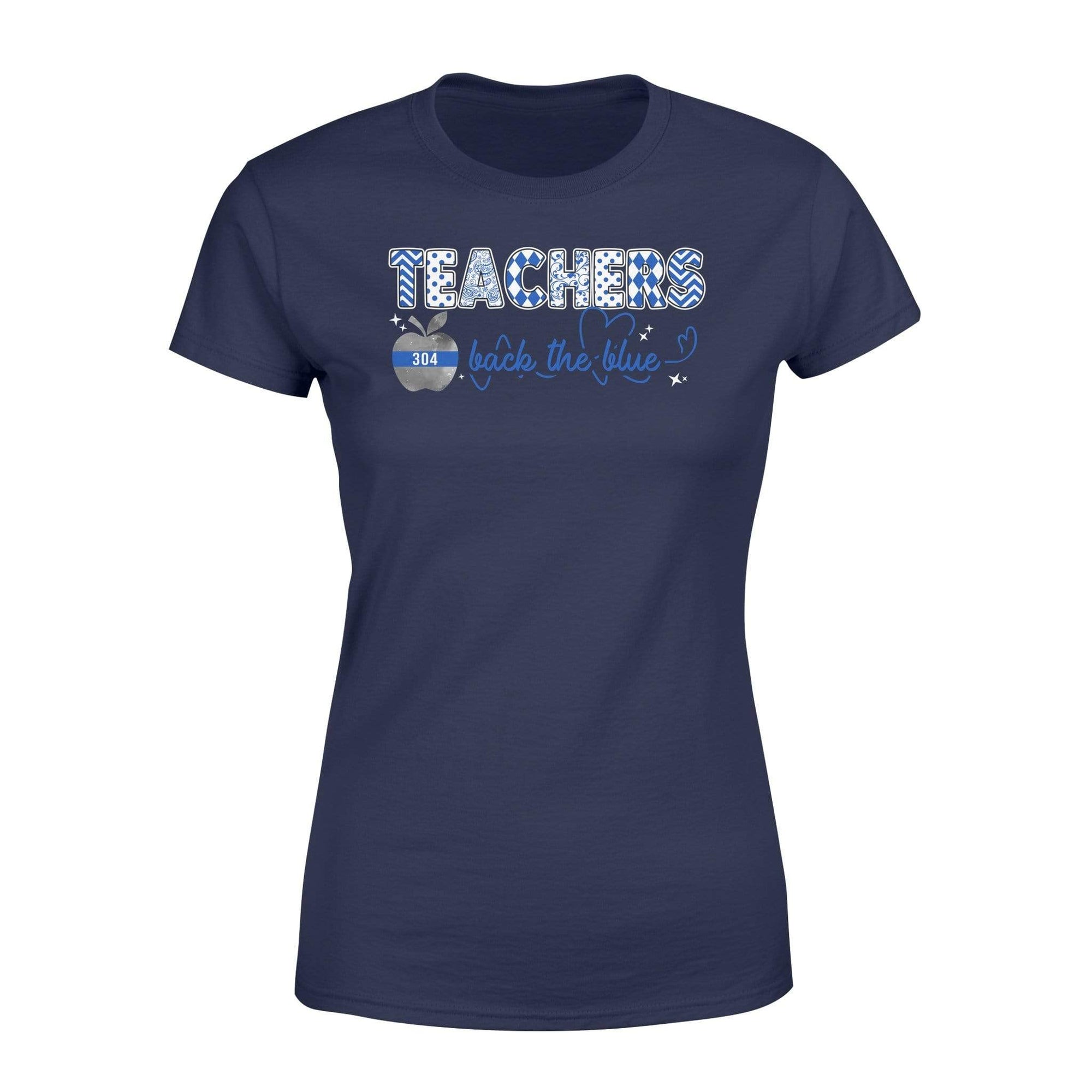 Apparel XS / Navy Personalized Shirt - TBL - Teachers Heartbeat Shirt - Standard Women's T-shirt - DSAPP