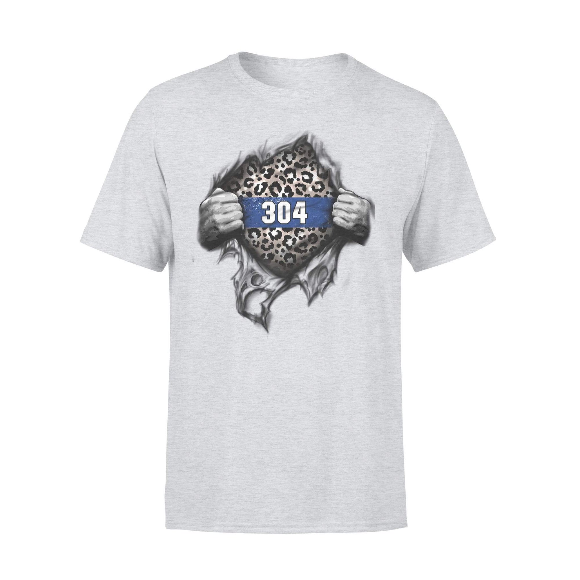 Apparel S / Heather Grey Personalized Shirt - TBL - Tearing Leopard - Standard T-shirt - DSAPP
