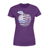 Apparel XS / Purple Personalized Shirt - TBL - This Teacher Loves Her Police - Standard Women's T-shirt - DSAPP