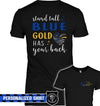 Apparel XS / Black Personalized Shirt - TBL x Dispatcher - Stand Tall Blue Gold Has Your Back - Standard Women's T-shirt - DSAPP