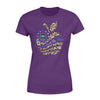 Apparel XS / Purple Personalized Shirt - TBL x Teacher - Leopard Flag Apple - Standard Women’s T-shirt - DSAPP