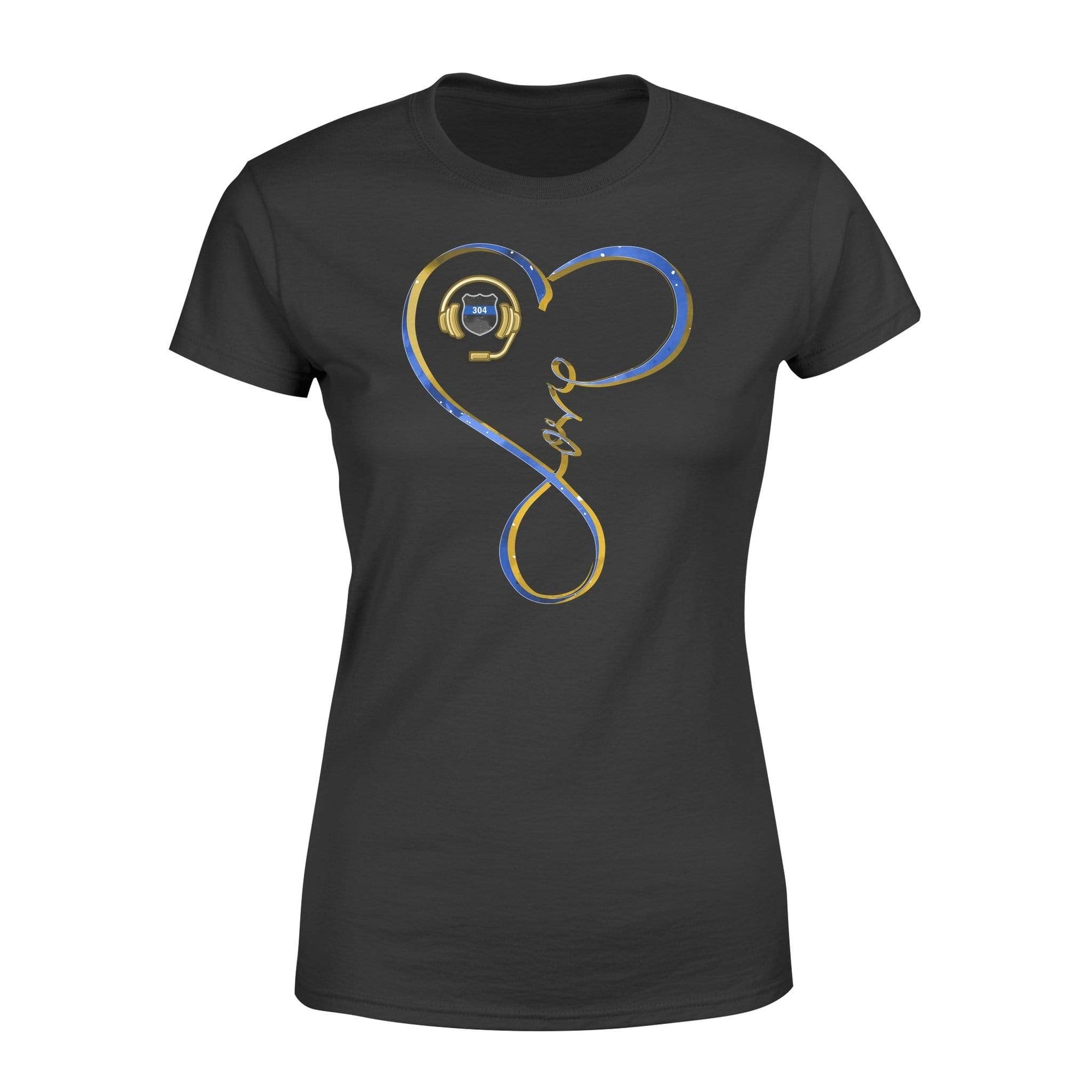 Apparel XS / Black Personalized Shirt - TBL x TGL - Infinity Headset Police Badge - Standard Women's T-shirt - DSAPP