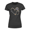 Apparel XS / Black Personalized Shirt - TBLx nurse- Leopard Heart  - Standard Women's T-shirt - DSAPP