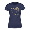 Apparel XS / Navy Personalized Shirt - TBLx nurse- Leopard Heart  - Standard Women's T-shirt - DSAPP