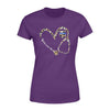 Apparel XS / Purple Personalized Shirt - TBLx nurse- Leopard Heart  - Standard Women's T-shirt - DSAPP
