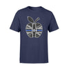 Apparel S / Navy Personalized Shirt - Teacher - Apple - UK Thin Blue Line Flag - Standard T-shirt
