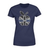 Apparel XS / Navy Personalized Shirt - Teacher - Apple - UK Thin Blue Line Flag - Standard Women's T-shirt
