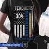 Apparel XS / Black Personalized Shirt - Teacher Back The Blue - Pencil - Standard Women's T-shirt