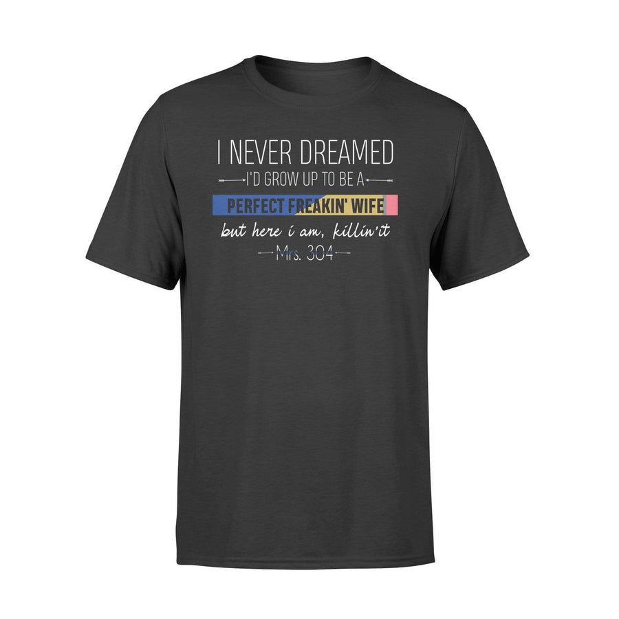 Apparel S / Black Personalized Shirt - Teacher - Dreamed To Be Police Wife - DSAPP
