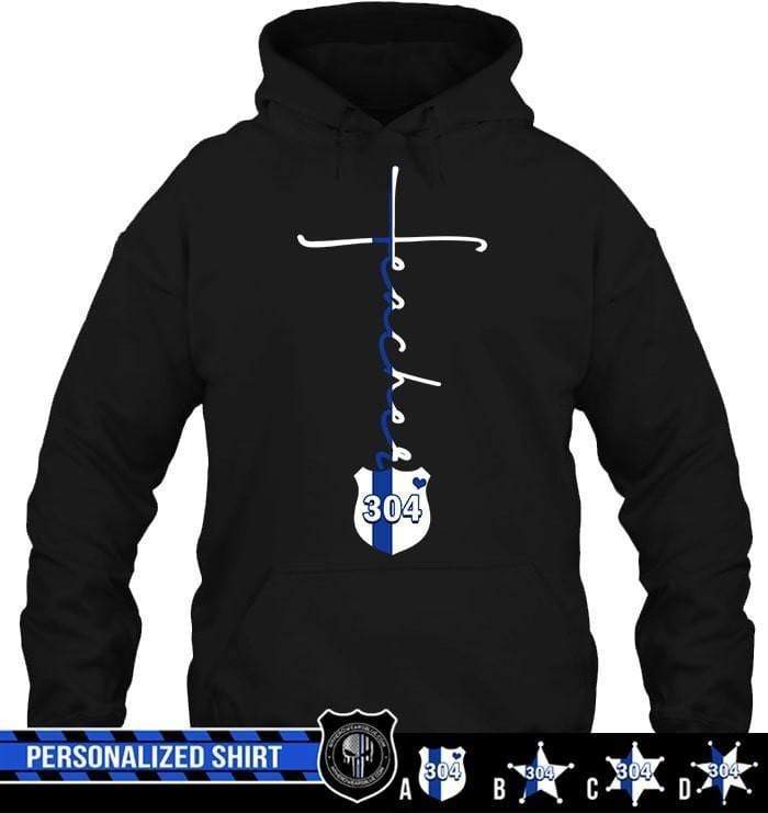 Apparel S / Black Personalized Shirt - Teacher In Cross Shape - DSAPP