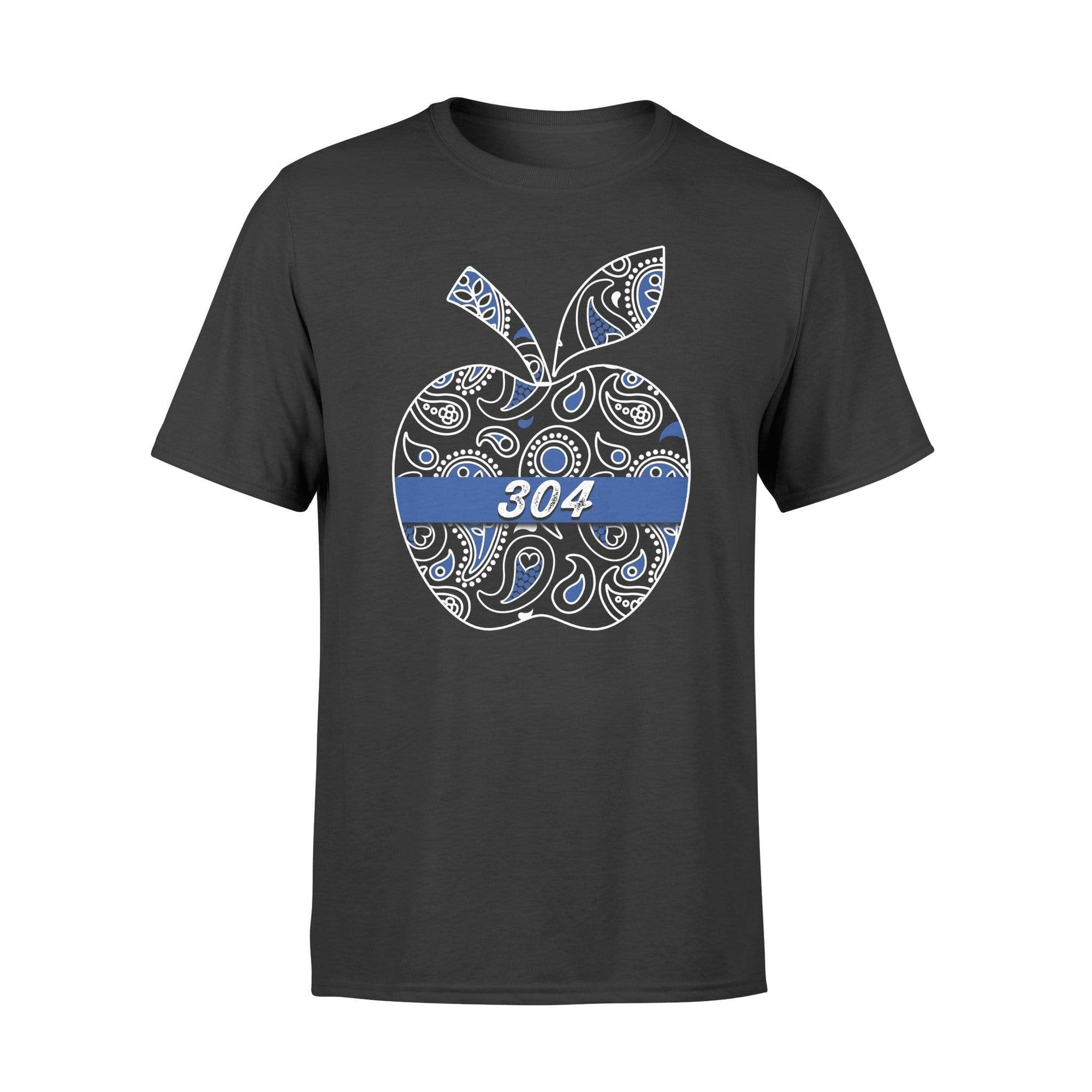 Apparel S / Black Personalized Shirt - Teacher - Paisley Apple Thin Blue Line - DSAPP