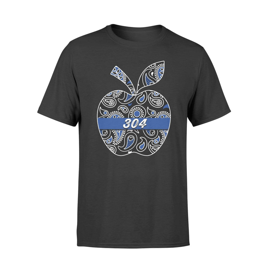 Apparel S / Black Personalized Shirt - Teacher - Paisley Apple Thin Blue Line - DSAPP